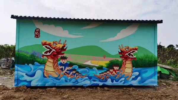 某美麗鄉村創文活動墻體繪畫案例