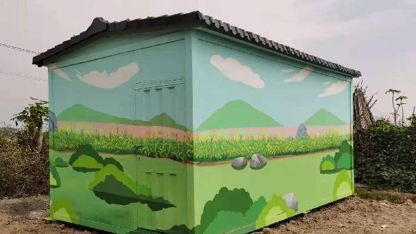 某美麗鄉村城市翻新墻體繪畫案例