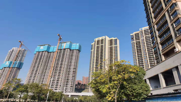 湖南盈豐國際新樓盤外墻真石漆工程項目案例