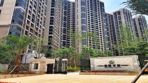 湖南恒隆國際新樓盤外墻真石漆涂裝施工案例